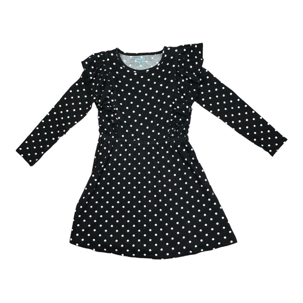 Harper Canyon Polka Dot Long Sleeve Ruffle Dress
Size 5